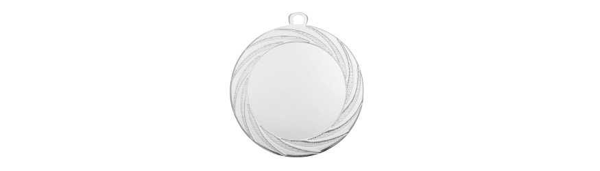 70MM SWIRL PATTERN CUSTOM CENTRE MEDAL - GOLD, SILVER OR BRONZE